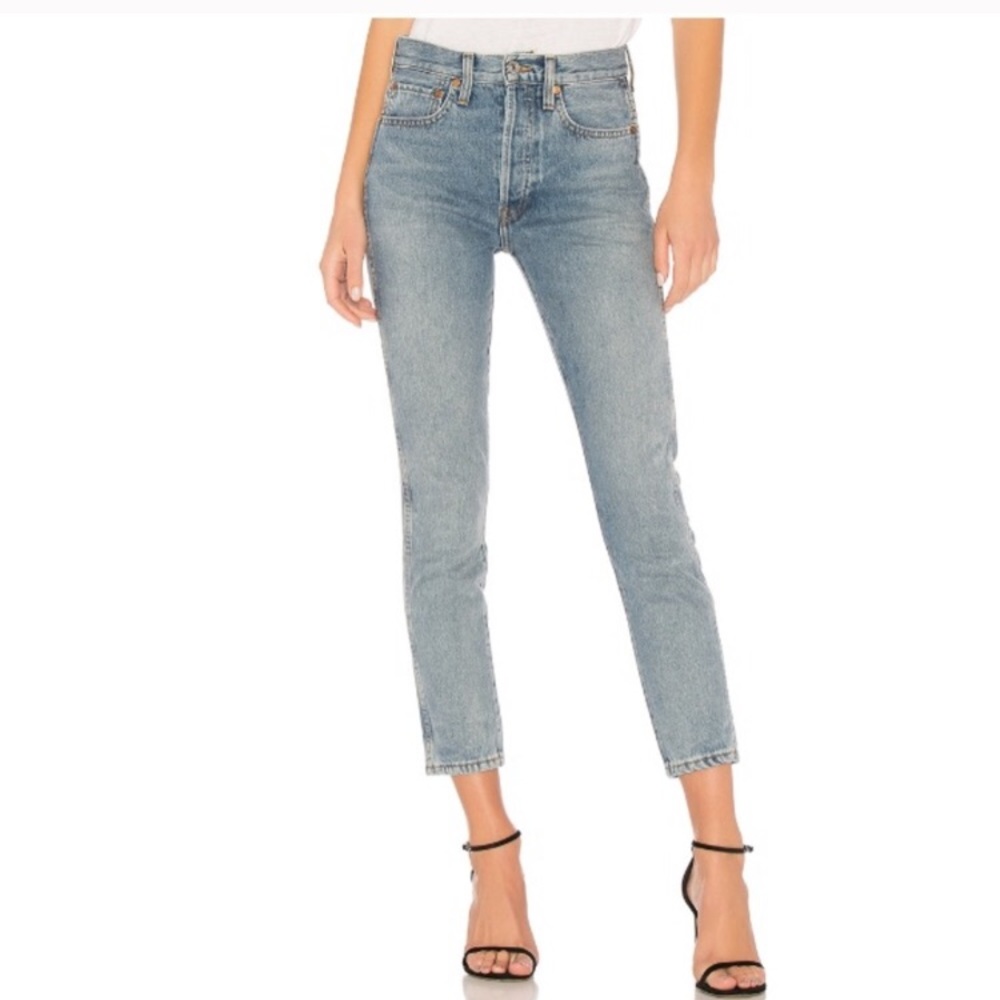 Re/Done | Originals double needle crop